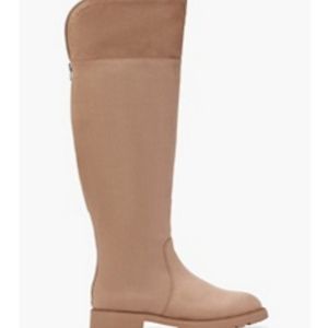 A Tan knee high boot size 11